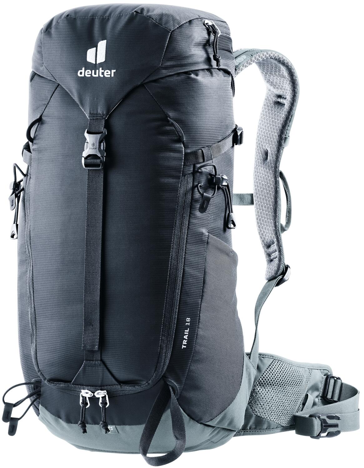 4046051164052 - Trail 18L Schwarz Airstripes Trekking Wander Kletter Rucksack