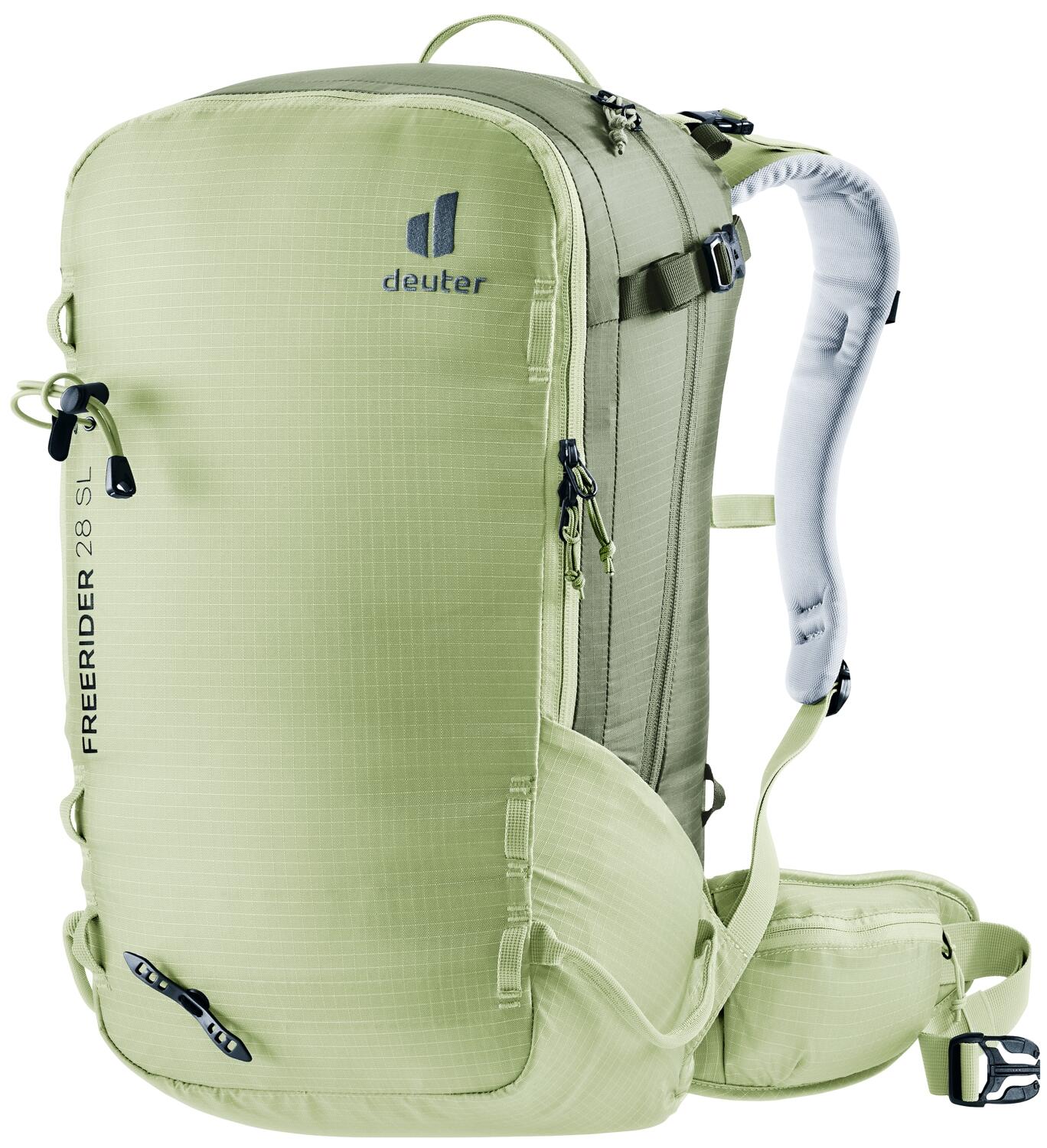 4046051165486 - Freerider 28 SL Damen Skitourenrucksack Skihalterung Grün Grau