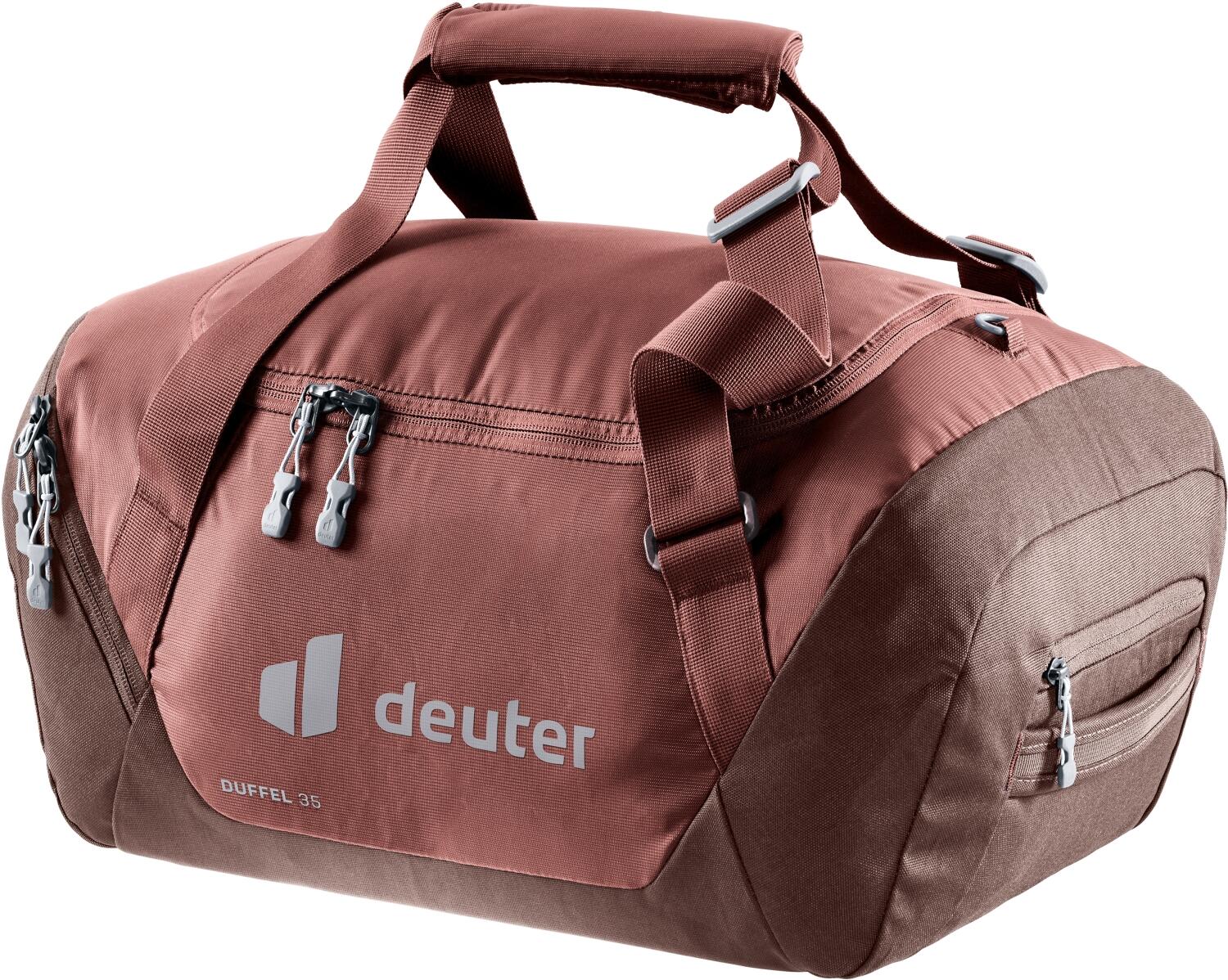 4046051167220 - Duffel Reisetasche 35L Rotbraun Rucksack-Duffel Recycelt Handgepäck