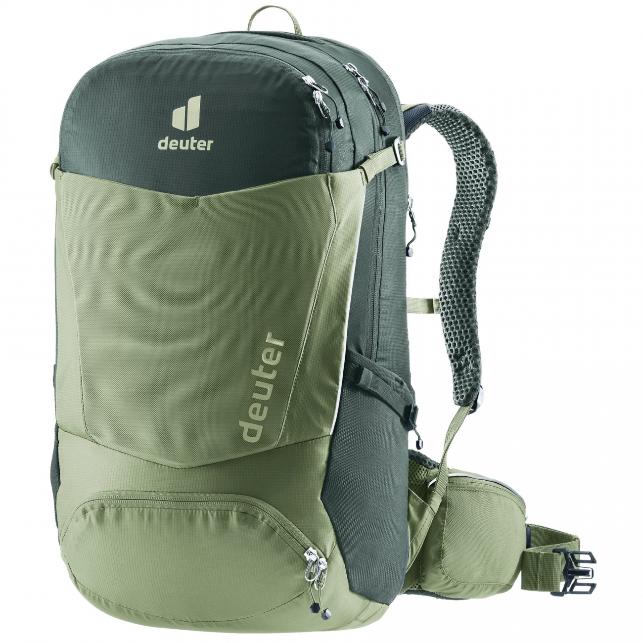4046051170381 - Leichter MTB Rucksack Trans Alpine Pro 28 Liter Grün Airstripes