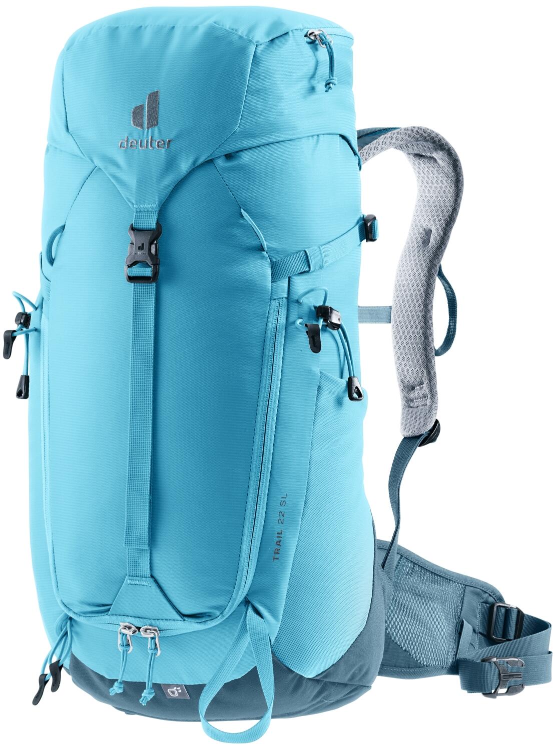 4046051171807 - Trail 22 SL Damen Rucksack 22L Berg Wandern Trailrunning Airstripes Blau Grau