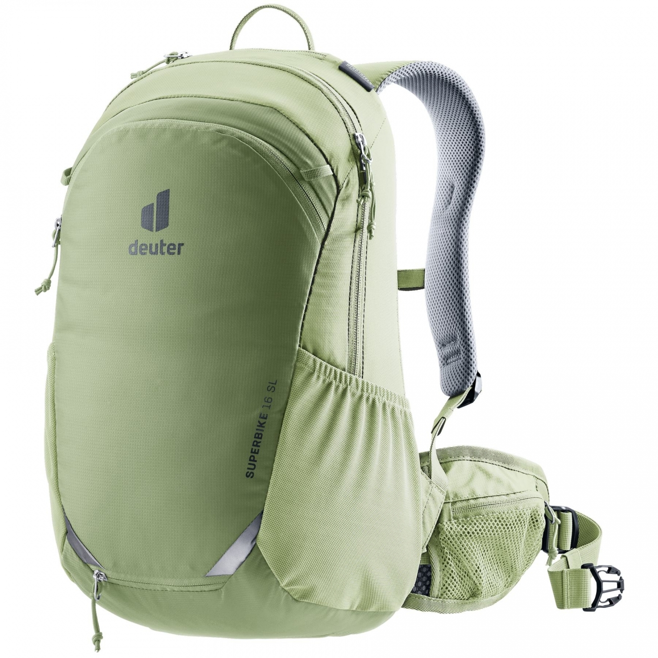4046051172378 - Superbike 16 SL Damen Fahrradrucksack 16L Grove-Mineral Airstripes Windweste Regenhülle