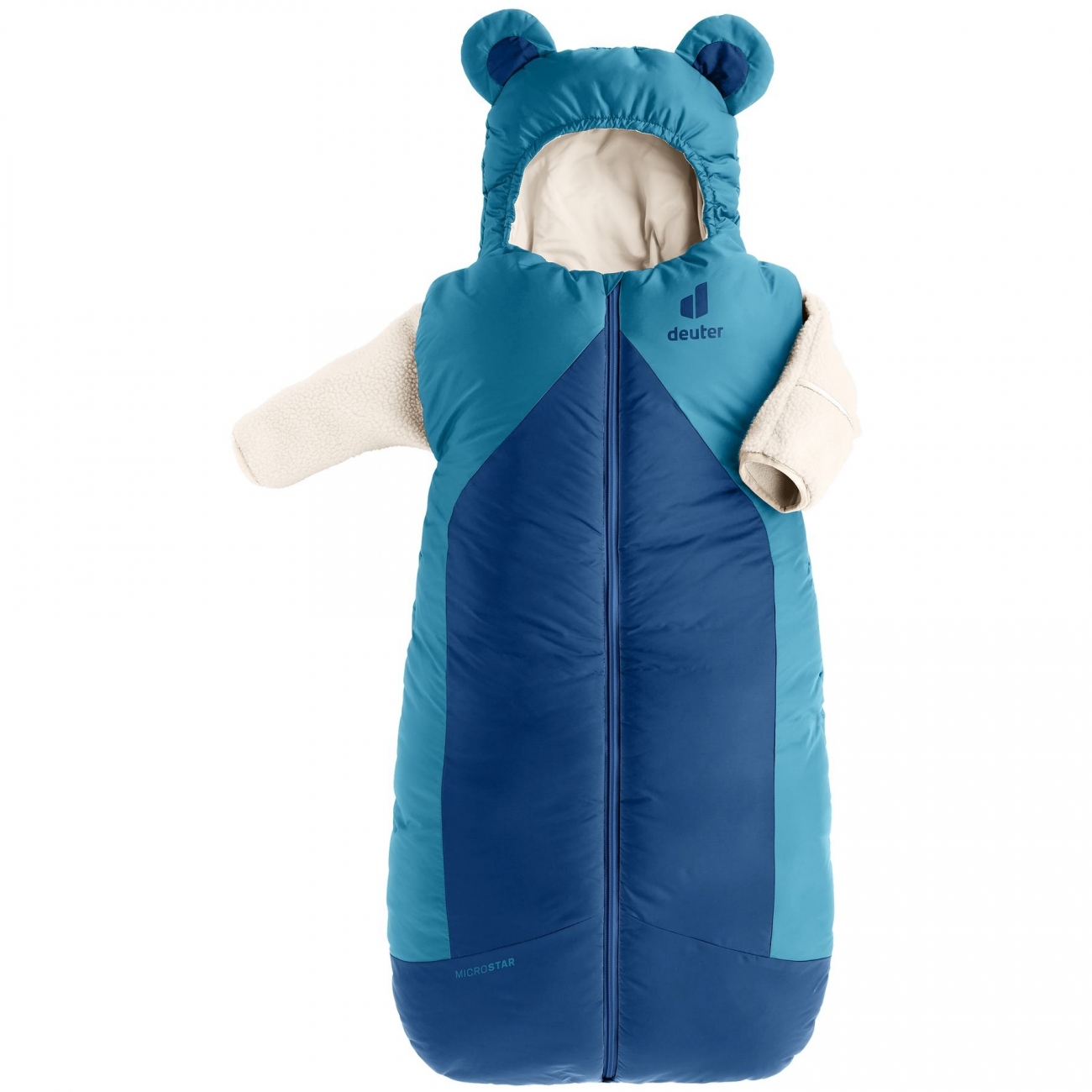 4046051175119 - Micro Star Kinderschlafsack 3-in-1 Wave-Nightblue wasserabweisend recycelt