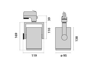 4046075046310 - 3-Phasen-Schienenstrahler AS425 LED Medium weiß ww