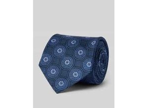 4046254850936 - Seidenkrawatte mit Overall-Print (7 cm)