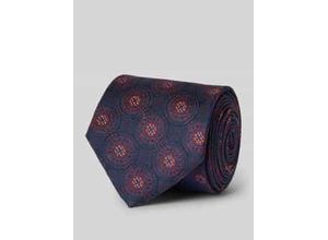 4046254850943 - Seidenkrawatte mit Overall-Print (7 cm)