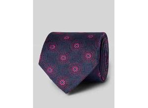 4046254850950 - Seidenkrawatte mit Overall-Print (7 cm)