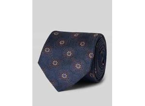 4046254850974 - Seidenkrawatte mit Overall-Print (7 cm)