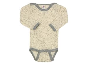 4046304208526 - ENGEL - Woll-Langarmbody SEIDENBABY PUNKTE mit Seide in beige Gr86 92