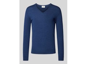 4046346773327 - Slim Fit Strickpullover mit gerippten Abschlüssen