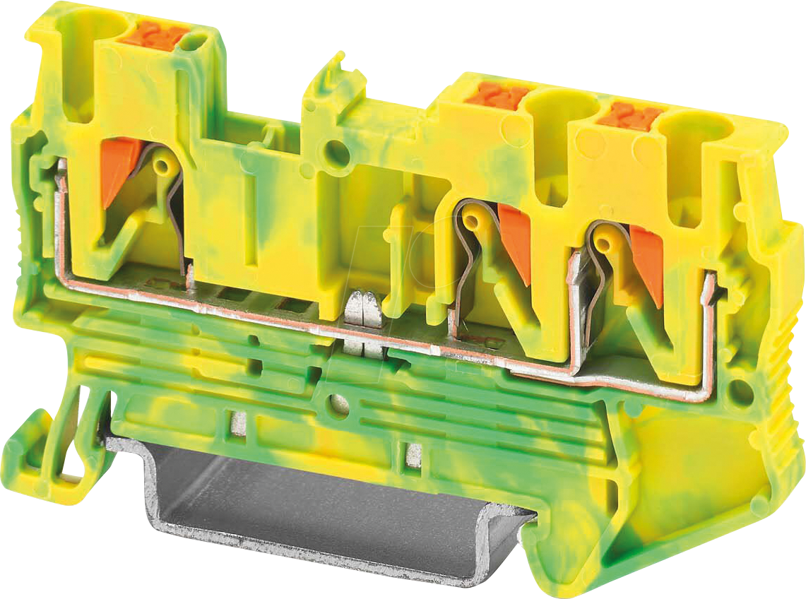 4046356329835 - PT 25 TWIN PE - Schutzleiter-Reihenklemme PT 25-Twin grün-geln