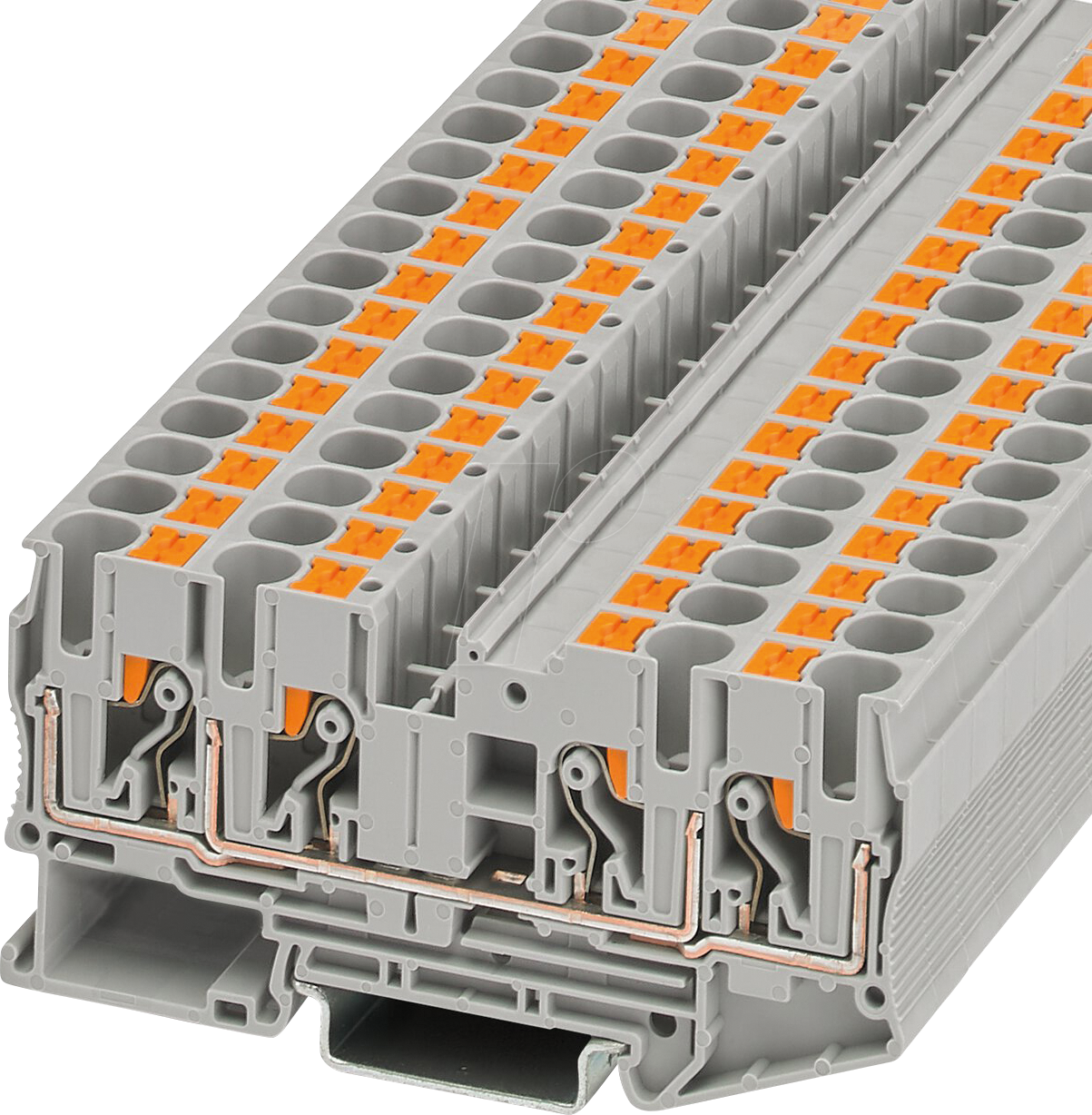 4046356538121 - PT 6-QUATTRO 3212934 Durchgangsklemme Polzahl (num) 4 05 mm² 6 mm² Grau 50 St