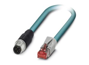 4046356656191 - 1403499 M12   RJ45 Netzwerkkabel Patchkabel CAT 5e SF UTP 300 m Grün Flammwidrig mit Rastnasenschutz 1 St