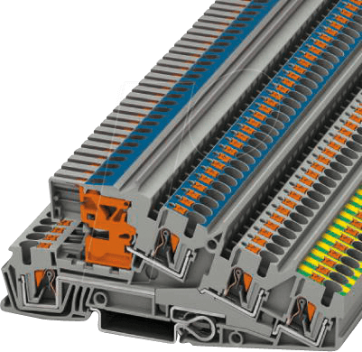 4046356817776 - PTI 4-PE L NT 3214047 Dreistock-Schutzleiterklemme Polzahl (num) 5 02 mm² 6 mm² Grau 50 St