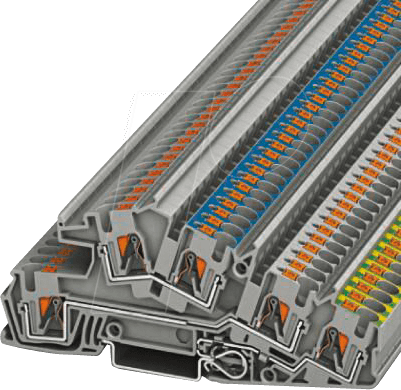 4046356817790 - PTI 4-PE L N 3214049 Dreistock-Schutzleiterklemme Polzahl (num) 5 02 mm² 6 mm² Grau 50 St