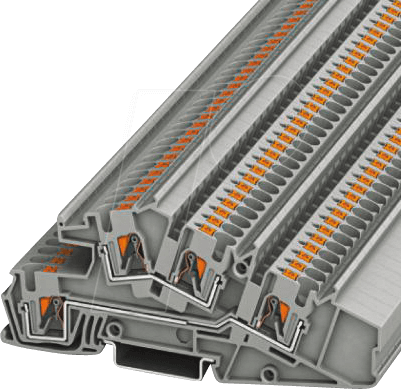 4046356817820 - PTI 4-L L 3214052 Dreistock-Durchgangsklemme Polzahl (num) 4 02 mm² 6 mm² Grau 50 St