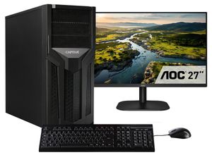 4046373757406 - E (A bis G) CAPTIVA Business-PC-Komplettsystem Workstation I75-740 TFT Bundle Computer-Komplettsysteme Gr ohne Betriebssystem 16 GB RAM 500 GB SSD schwarz PC Sets