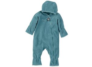 4046428900337 - - Fleece-Overall STERNCHEN in türkis melange Gr68