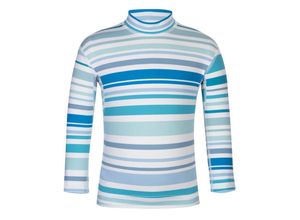 4046451094072 - hyphen sports - UV-Schutz-Badeshirt WILD STREAKS in weiß blau Gr92 98