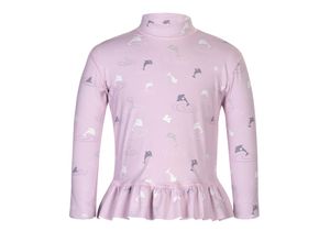 4046451094553 - hyphen sports - UV-Schutz-Badeshirt DOLPHINS in rosa Gr92 98