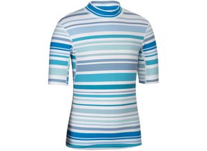 4046451096861 - hyphen sports - UV-Schutz-Badeshirt WILD STREAKS in weiß blau Gr152 158