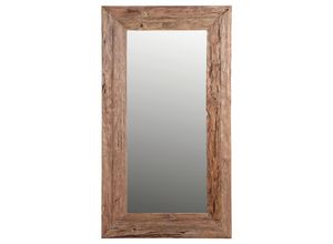 4046692130409 - Wandspiegel Beachclub  Natur  Glas  Teakholz  massiv  100x180x3 cm  Spiegel Wandspiegel