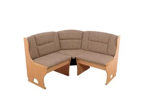 4046884042312 - Möbel Direkt Online - Truheneckbank Josef i 125x125 cm buche Strukturstoff cappuccino