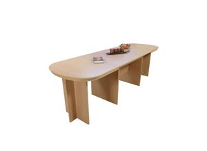 4046884062051 - Möbel Direkt Online - Kulissentisch Passau 135-255 cm breit buche natur