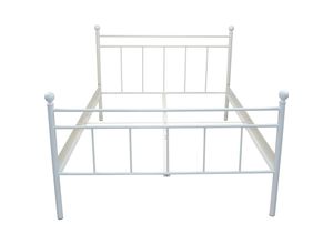 4046884065243 - Möbel Direkt Online - Metallbett Rubi 140x200 cm weiß