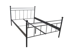 4046884065250 - Möbel Direkt Online - Metallbett Rubi 140x200 cm schwarz