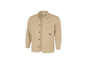 4046987014636 - Arbeitsjacke favorit in khaki Größe 48 - Langjacke bw 320 g strapazierfähige Werkstattjacke - khaki - 48 - Qualitex