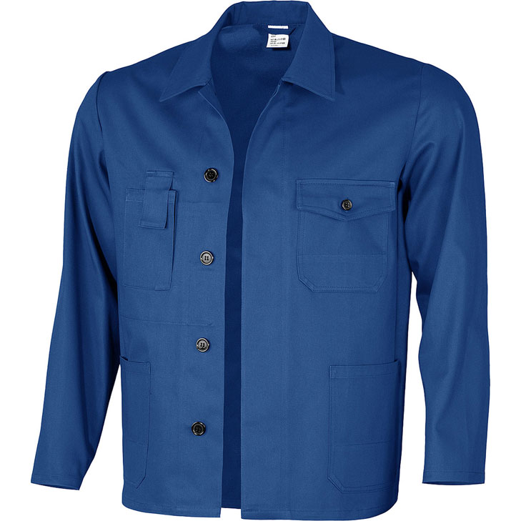 4046987016494 - Arbeitsjacke basic in kornblau Größe 46 - Langjacke BW 240 g - standard Werkstattjacke - kornblau - 46 4046987016494 - Arbeitsjacke basic in kornblau Größe 46 - Langjacke BW 240 g - standard Werkstattjacke - kornblau - 46