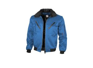 4046987024345 - Arbeitsjacke einfarbig in royalblau Größe S - klassische Pilotenjacke - ideale Übergangsjacke - royalblau - S