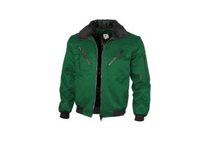 4046987024444 - Arbeitsjacke einfarbig in grün Größe xl - klassische Pilotenjacke - ideale Übergangsjacke - grün - xl - Qualitex