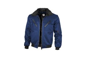 4046987024505 - Arbeitsjacke einfarbig in marine Größe l - klassische Pilotenjacke - ideale Übergangsjacke - marine - l - Qualitex 4046987024505 - Arbeitsjacke einfarbig in marine Größe l - klassische Pilotenjacke - ideale Übergangsjacke - marine - l - Qualitex