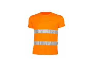 4046987025441 - Arbeitsshirt pro Warnschutz in warnorange Größe l - Warnschutz-Arbeitsshirt für PROfessionals - warnorange - l - Qualitex