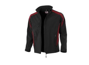 4046987025755 - Arbeitsjacke classic in schwarz rot Größe xxl - atmungsaktive Übergangsjacke - Softshelljacke - schwarz rot - xxl - Qualitex