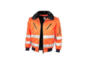 4046987026615 - Arbeitsjacke pro Warnschutz in warngelb Größe xxl - Pilotenjacke - Warnschutz für PROfessionals - warngelb - xxl - Qualitex