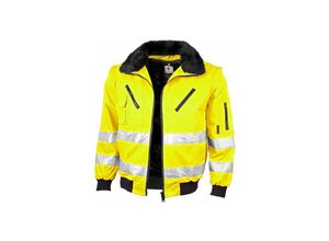 4046987026622 - QUALITEX HIGH QUALITY WORKWEAR Pilotenjacke signal warngelb Damen 56 Herren 3XL