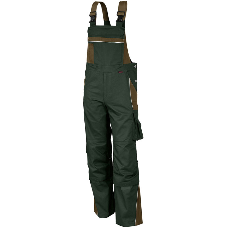 4046987027155 - Arbeitshose pro in oliv khaki Größe 62 - Latzhose mg 245 g - Blaumann für PROfessionals - oliv khaki - 62 - Qualitex