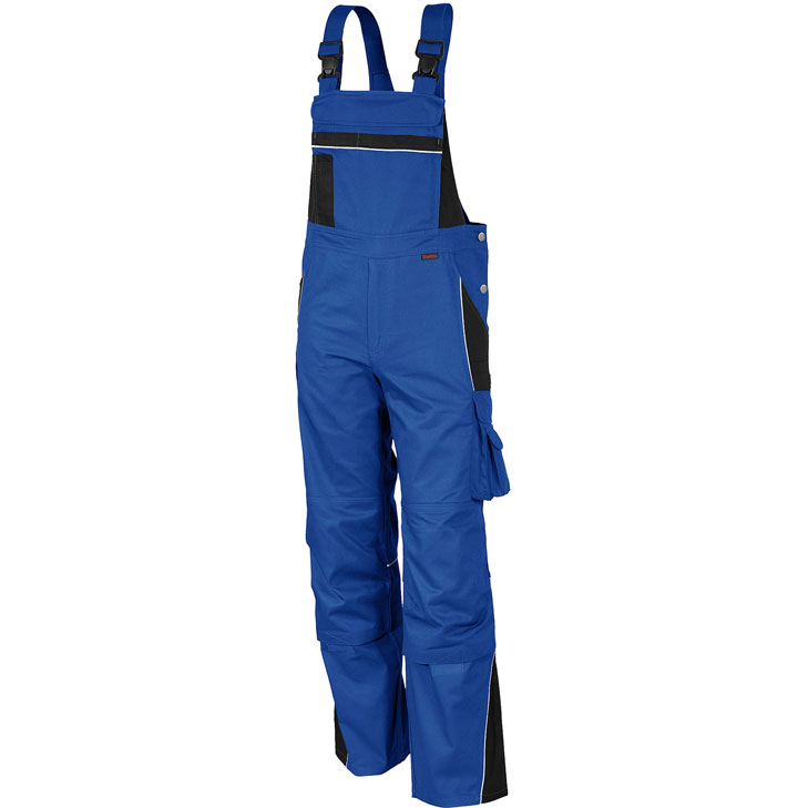 4046987027209 - Arbeitshose pro in kornblau schwarz Größe 102 - Latzhose mg 245 g - Blaumann für PROfessionals - kornblau schwarz - 102 - Qualitex