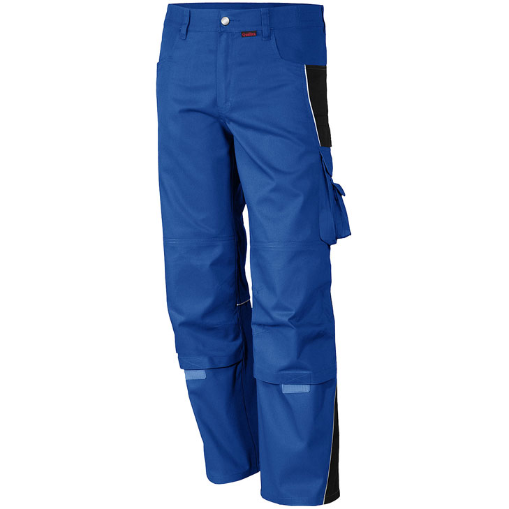 4046987027926 - Arbeitshose pro in kornblau schwarz Größe 102 - Bundhose mg 245 g - PROfessionals-Werkstatthose - kornblau schwarz - 102 - Qualitex