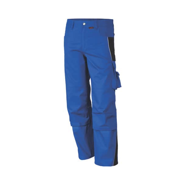 4046987028008 - Arbeitshose pro in kornblau schwarz Größe 52 - Bundhose mg 245 g - PROfessionals-Werkstatthose - kornblau schwarz - 52 - Qualitex