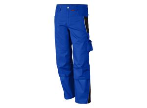 4046987028053 - Arbeitshose pro in kornblau schwarz Größe 62 - Bundhose mg 245 g - PROfessionals-Werkstatthose - kornblau schwarz - 62 - Qualitex