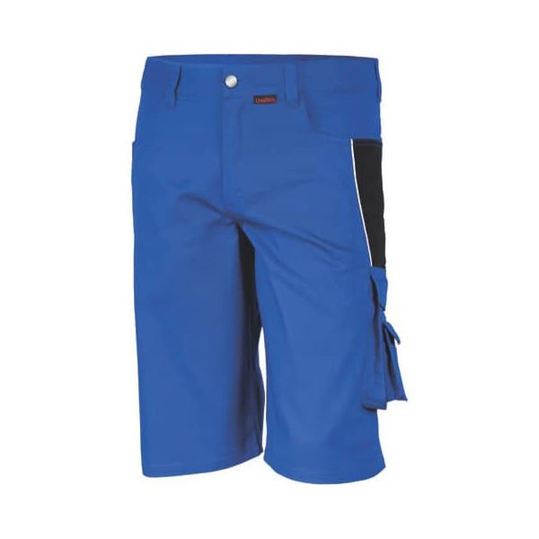 4046987028886 - ArbeitsshortsPRO in kornblau schwarz Größe 52 - kurze Arbeitshose mg 245 g - für PROfessionals - kornblau schwarz - 52 - Qualitex