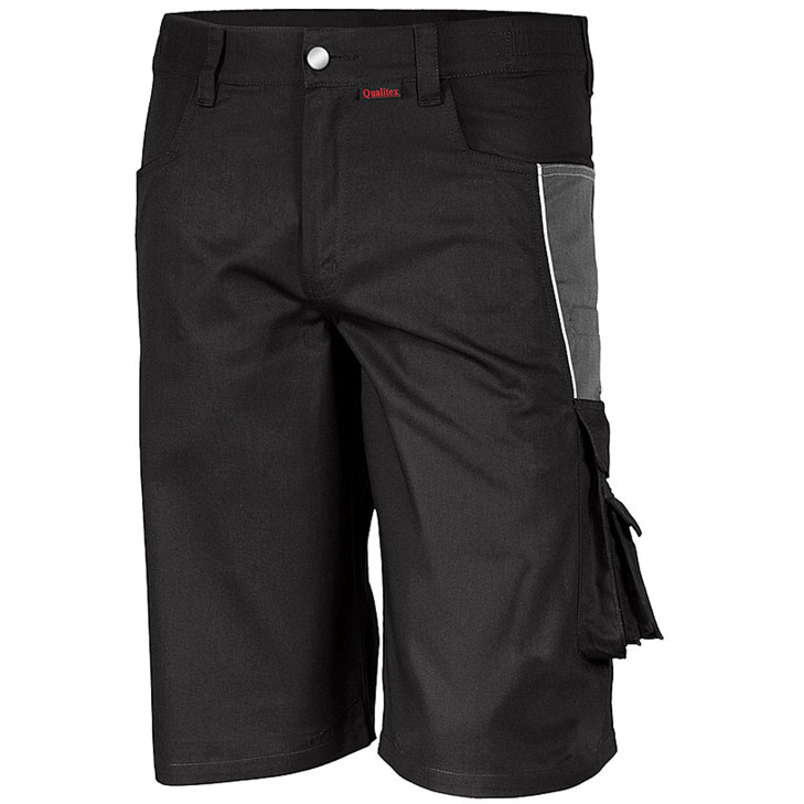 4046987029326 - ArbeitsshortsPRO in schwarz grau Größe 44 - kurze Arbeitshose mg 245 g - für PROfessionals - schwarz grau - 44 - Qualitex 4046987029326 - ArbeitsshortsPRO in schwarz grau Größe 44 - kurze Arbeitshose mg 245 g - für PROfessionals - schwarz grau - 44 - Qualitex