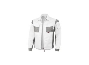 4046987029654 - Arbeitsjacke pro in weiß grau Größe 60 - Bundjacke mg 245 g - PROfessionals-Werkstattjacke - weiß grau - 60 - Qualitex 4046987029654 - Arbeitsjacke pro in weiß grau Größe 60 - Bundjacke mg 245 g - PROfessionals-Werkstattjacke - weiß grau - 60 - Qualitex