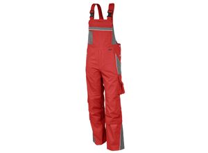4046987029876 - Arbeitshose pro in rot grau Größe 50 - Latzhose mg 245 g - Blaumann für PROfessionals - rot grau - 50 - Qualitex 4046987029876 - Arbeitshose pro in rot grau Größe 50 - Latzhose mg 245 g - Blaumann für PROfessionals - rot grau - 50 - Qualitex