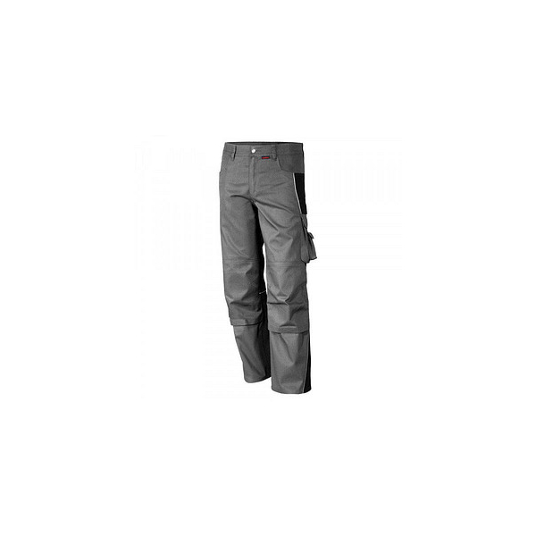 4046987031565 - Arbeitshose pro in grau schwarz Größe 42 - Bundhose mg 245 g - PROfessionals-Werkstatthose - grau schwarz - 42 - Qualitex