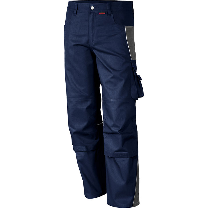 4046987033552 - Arbeitshose pro in marine grau Größe 28 - Bundhose mg 245 g - PROfessionals-Werkstatthose - marine grau - 28 - Qualitex